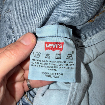 Levis 501 Vintage Y2K 90s XX Straight Leg Jeans Blue Light Wash 34x34 Act 31x32