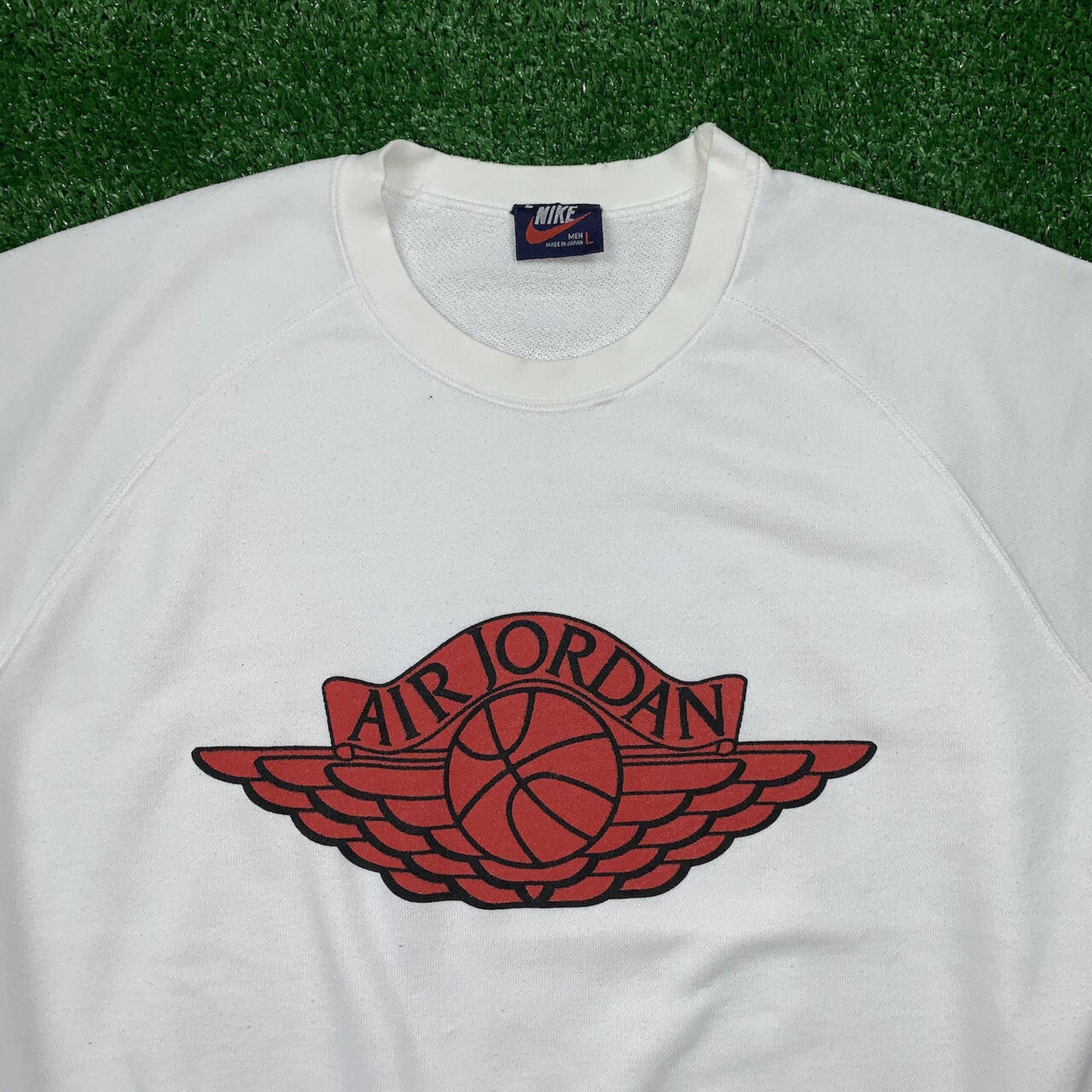 Nike Vintage Sweatshirt Mens T Shirt Jordan 1985 Wings Logo Japan Crewneck Bred