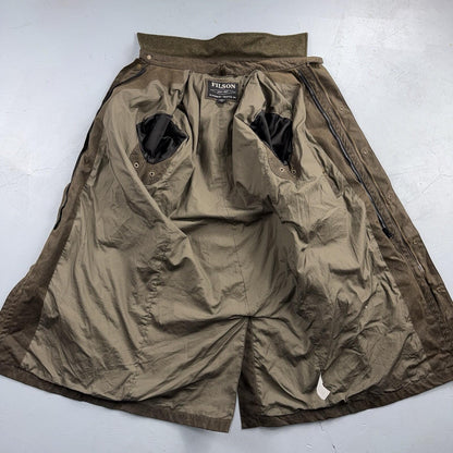 Filson Waxed Trench Coat Size XS Olive Oil Cloth Jacket Rare Mint Condition