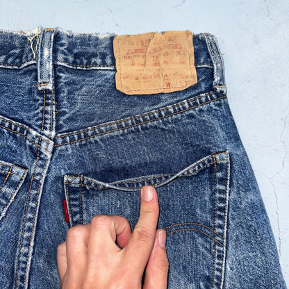 Levis 501 Big E Vintage 60s Redline Selvedge USA XX 1960s Jeans 28x32 Act 26x28