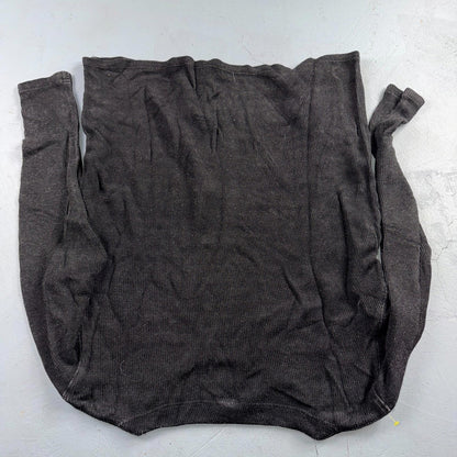 Vintage CP Shades Black Velvet Rayon Long Sleeve Blouse Top Shirt Size M