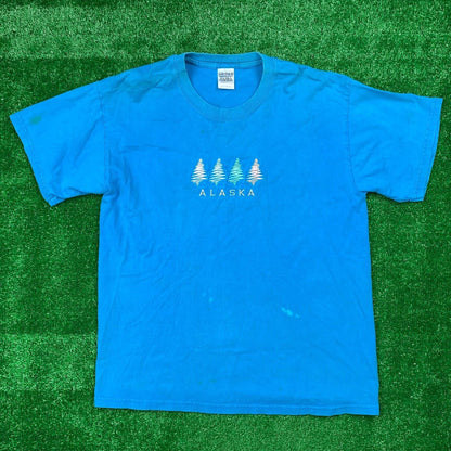 Alaska Travel Vintage T Shirt Gildan History Earth Love Planet USA Y2K 90s Rap