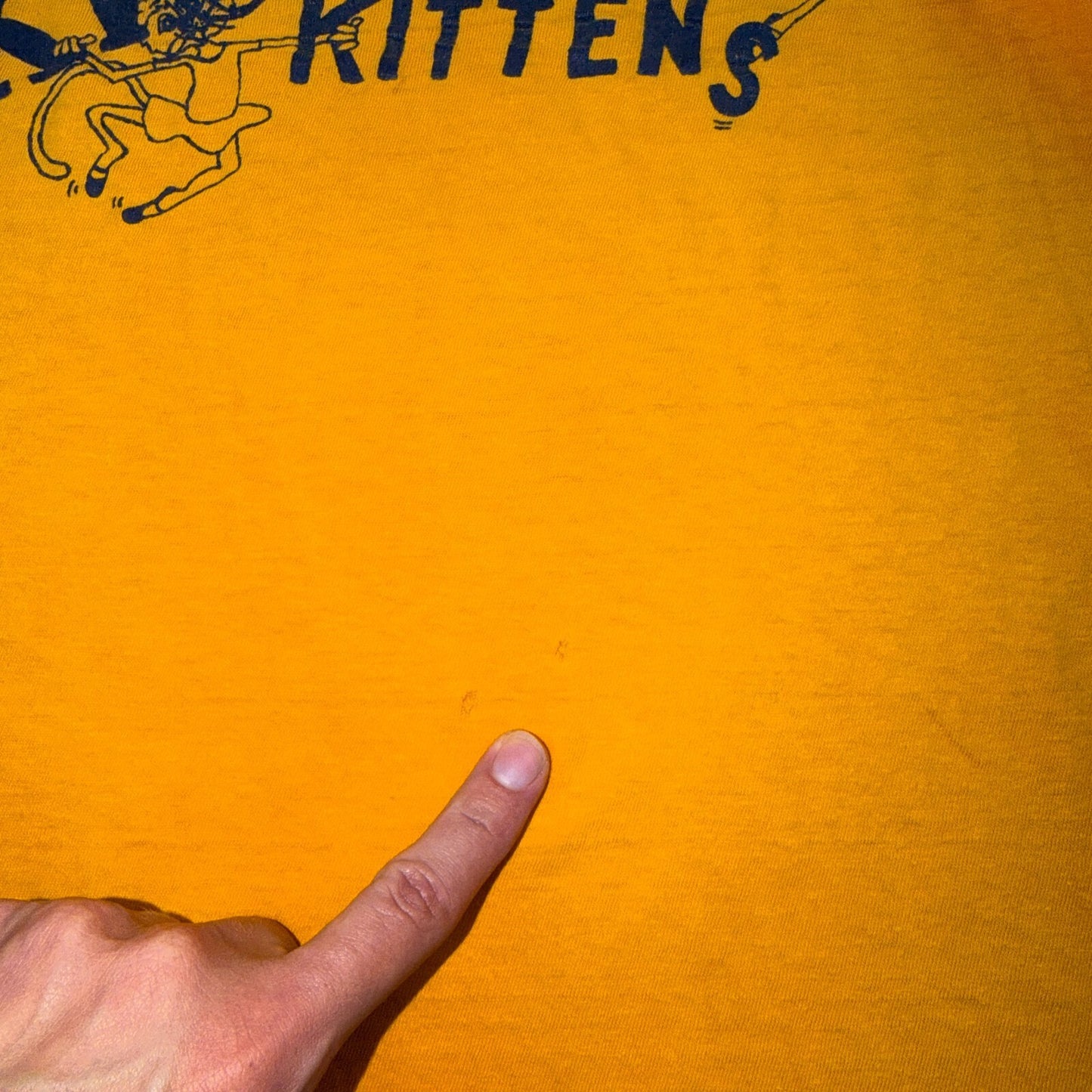 Kickin Kittens 1960s VTG T Shirt 60s 70s Rockabilly Susie Cotton Cats Animals