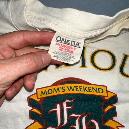 Oneita Moms Weekend VTG T Shirt 90s Single Stitch USA Farmhouse Boho Cool 1995