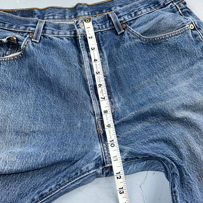 Levis 501 Vintage 90s Mexico Straight Leg Jeans 36x32 Y2K Med Wash Act 34x30