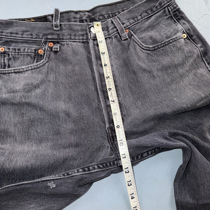 Levis 501 Vintage 90s USA XX Straight Leg Jeans Black Light Wash 34x34 Act 31x27