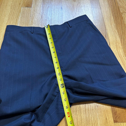 VTG 50s Navy Dress Pants Trousers Talon Gab Size 32x29 1960s Slacks Pinstripe