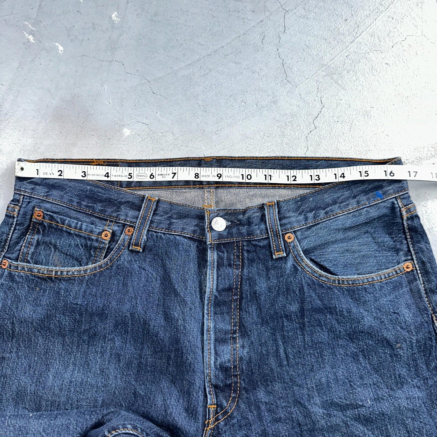 Levis 501 Vintage Y2K XX Straight Leg Jeans Blue Med Wash 34x32 Act 33x29