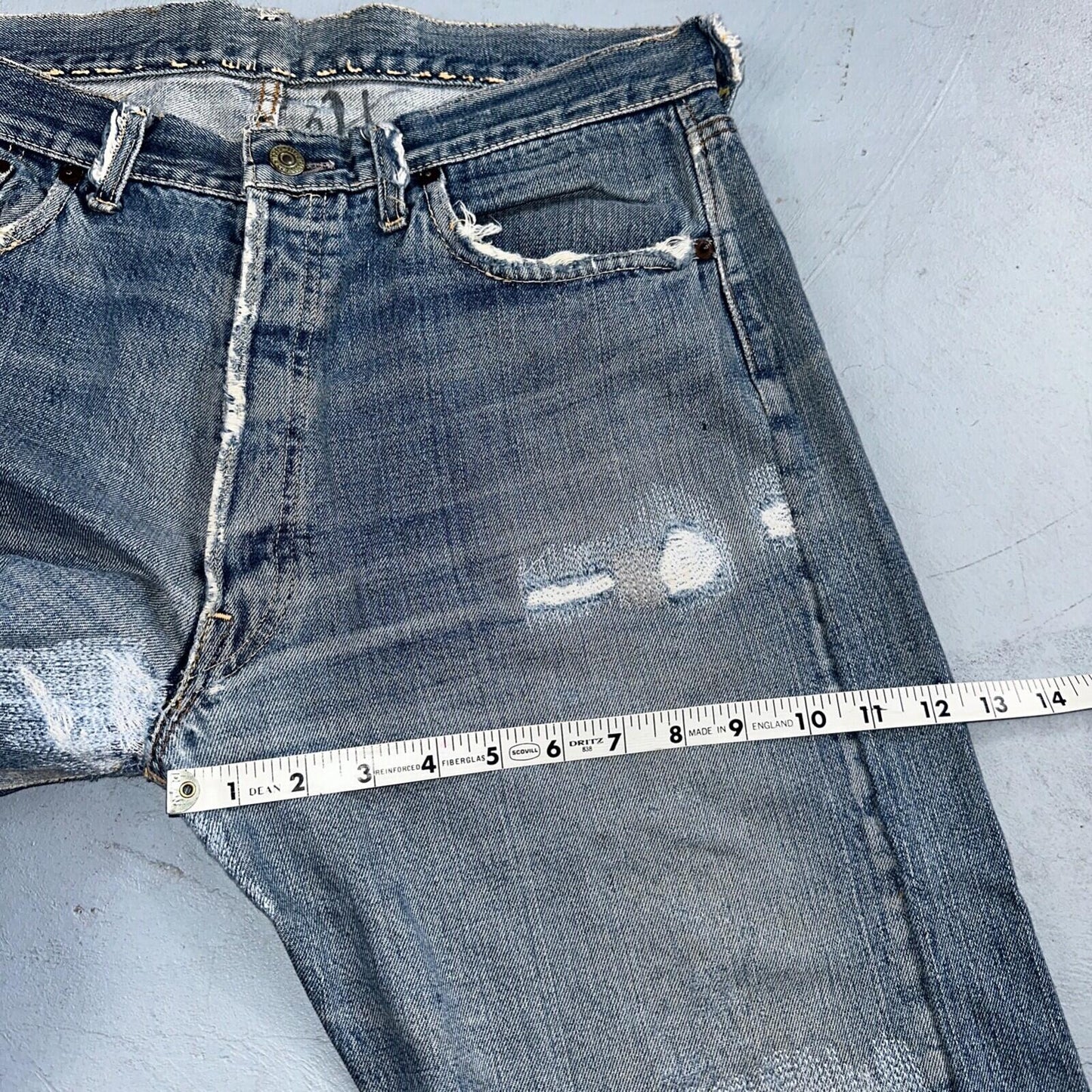 Levis 501 Big E Vintage 60s Redline Selvedge USA XX 1960s Jeans 66 Act 34x28
