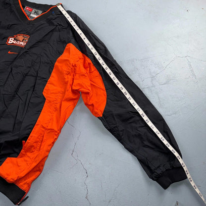 Nike VTG Oregon State University OSU Beavers Team Warm Up Jacket Center Swoosh