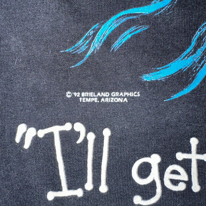 Vintage 90s Wicked Witch I'll Get You My Pretty Wizard of Oz Parody Shirt Scary