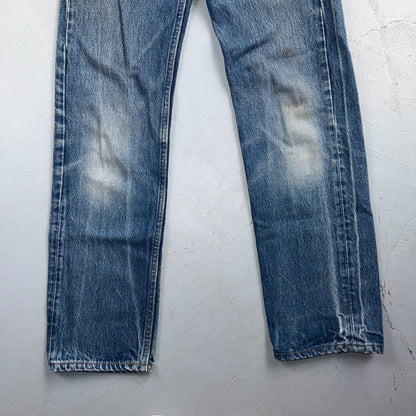 Levis 501 Vintage 80s USA XX Straight Leg Jeans Blue Light Wash 27x34 Act 25x29