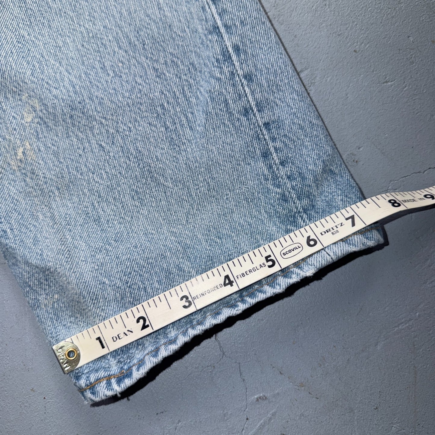 Levis 501 Vintage 80s USA XX Straight Leg Jeans Blue Light Wash 34x32 Act 32x31