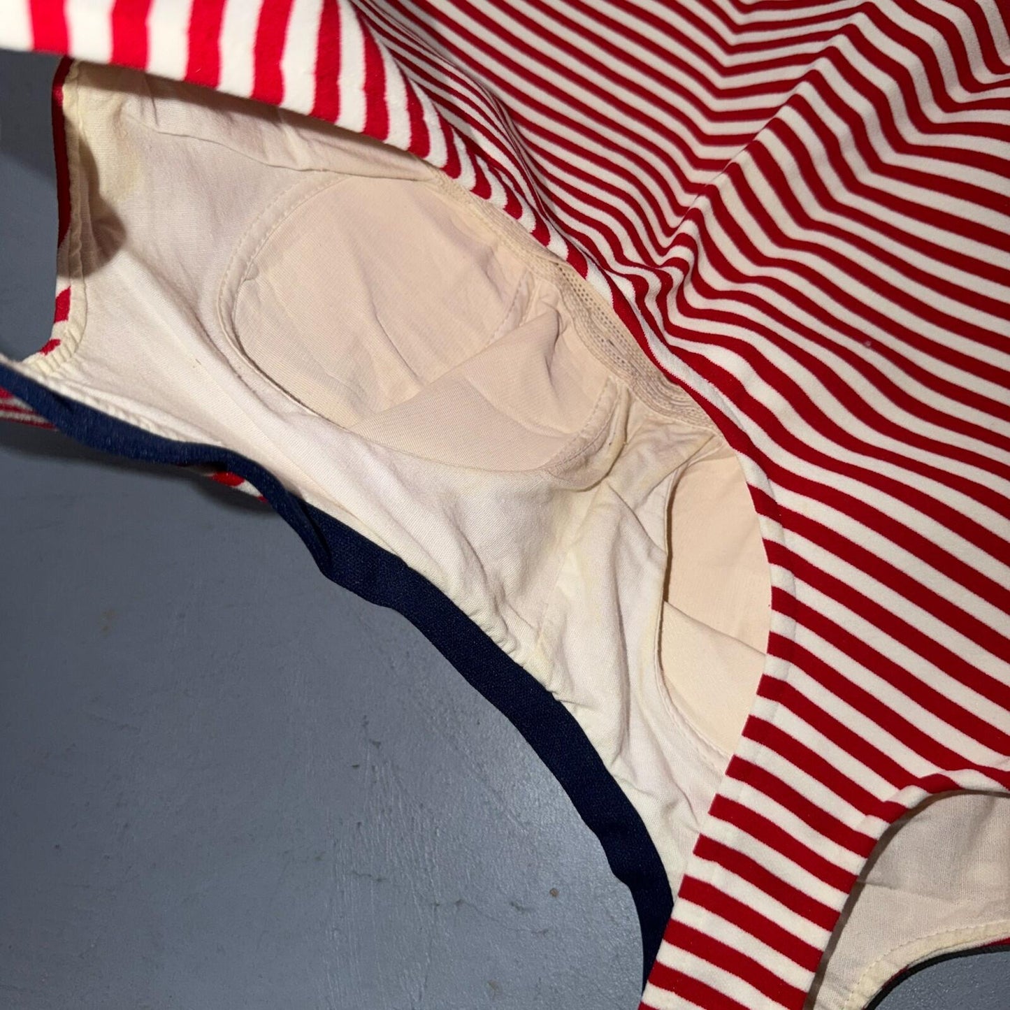 Vintage 1960s Carol Brent Swimsuit Bathing Suit Built In Bra Pin Up MOD 2 Pc
