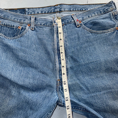 Levis 501 Vintage 90s USA XX Straight Leg Jeans Blue Light Wash 38x30 Act 38x25