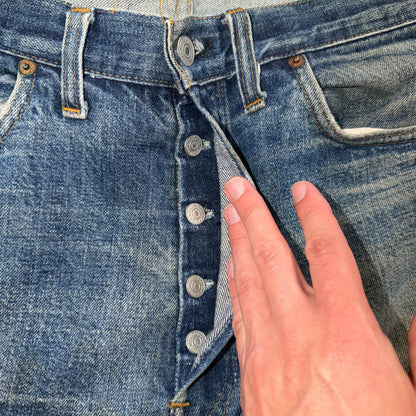 Levis 501 Vintage 70s SS Redline Selvedge USA XX Jeans Med Wash 35x40 Act 32x34