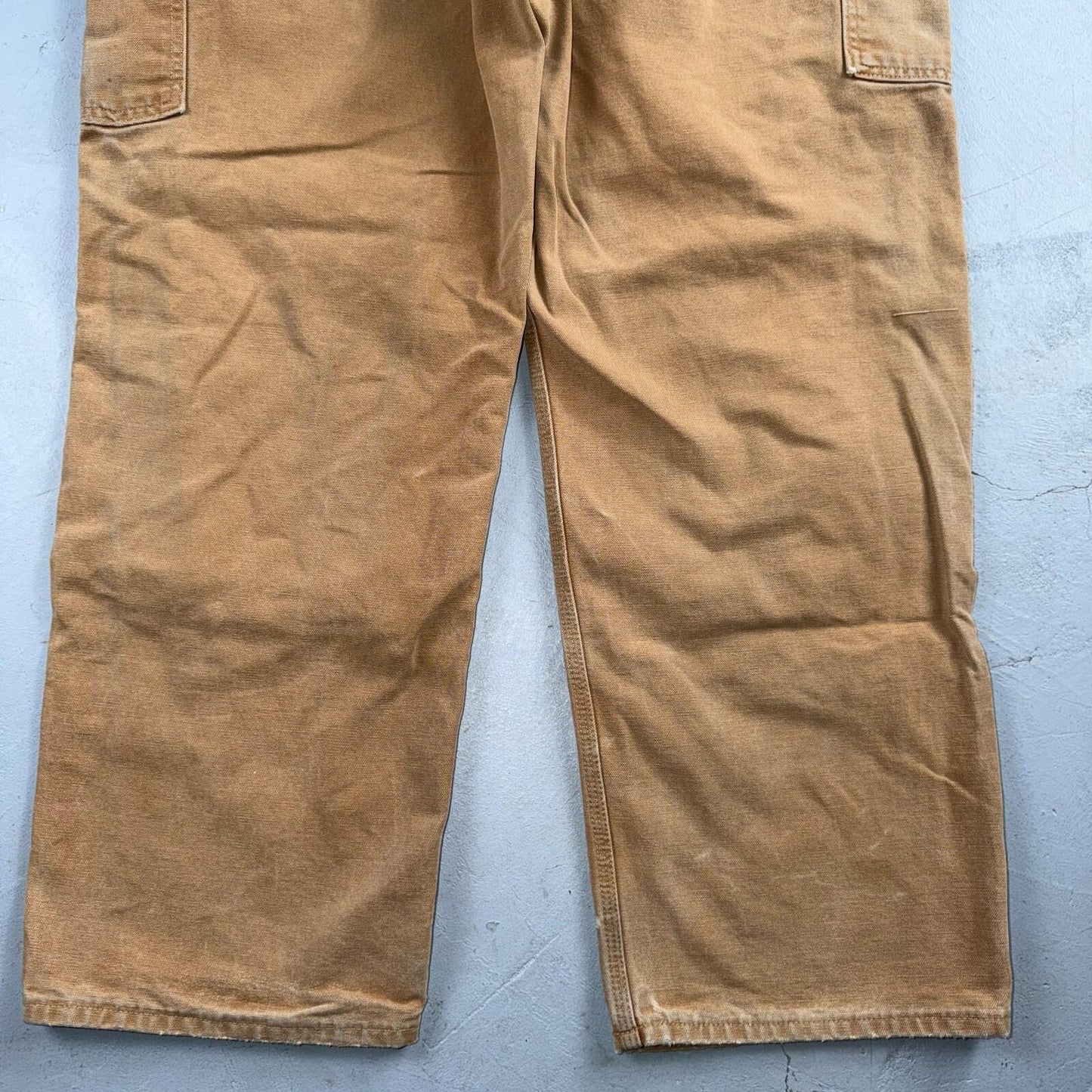 Carhartt VTG Double Knee Carpenter Pants B01 USA BRN Brown 36x28 Thrashed