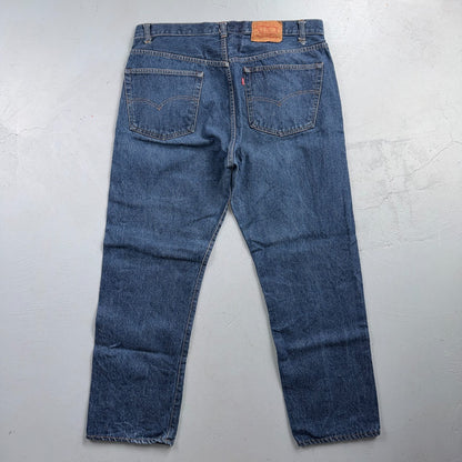 Levis 501 Vintage 80s USA XX Straight Leg Jeans Blue Dark Wash 40x31 Act 37x28