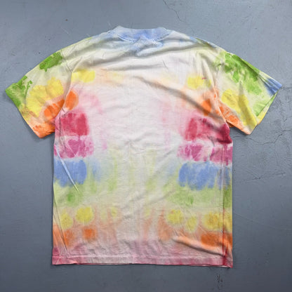 VTG 1993 A Midsummer Nights Dream Tie Dye Shirt Blue Parrot Theatre Shakespeare
