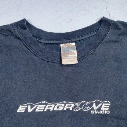 Evergroove Studios Rare Y2K VTG T Shirt Colorado Music Band Production Grammy