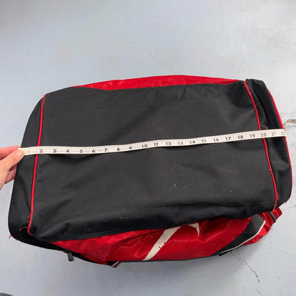 Vintage 1990s NIKE Team Tag Red Large Duffel Bag 90s Gym Classic Travel