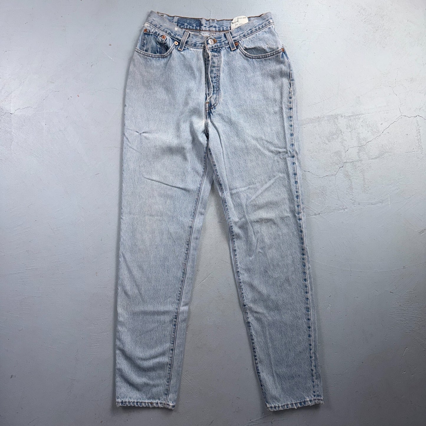 Levis 501 Vintage 90s USA XX Straight Leg Jeans Blue Light Wash Womens Act 27x31