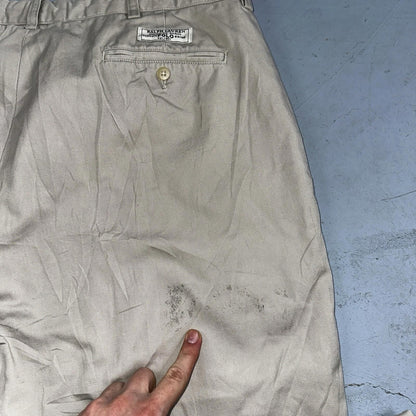 Polo Ralph Lauren Pants Mens 40x29 Brown Prospect Workwear Causal Preppy 38x25