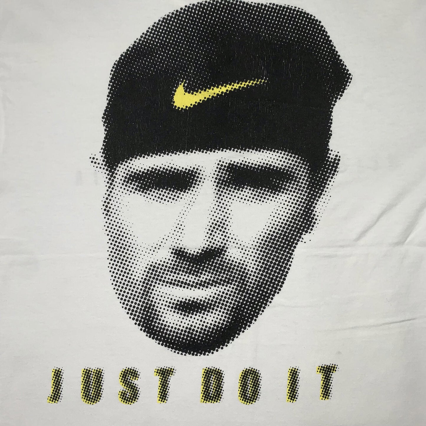 Nike Vintage T Shirt Mens Agassi Tennis Big Face Rodman 90s White Tag Dennis