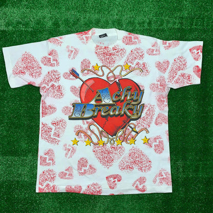 Achy Breaky Vintage T Shirt Billy Ray Cyrus Heart Shaped Box Nirvana Country Rap