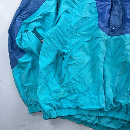 Eddie Bauer VTG 90s Outdoor Outfitter Windbreaker Jacket Blue Men's Size L