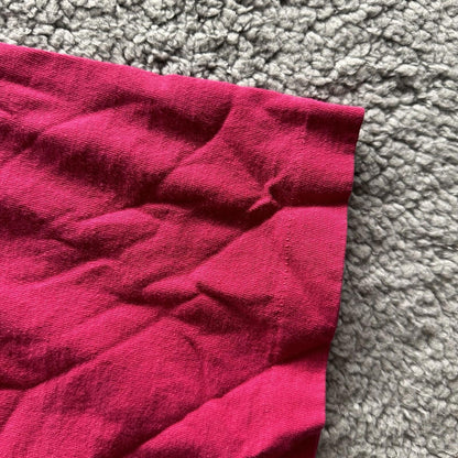 Vintage Pink T Shirt Mens 90s Blank Essential Lot Rap Single Pocket Selvedge