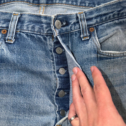 Levis 501 Vintage 70s SS Redline Selvedge USA Jeans Light Wash 36x34 Act 34x30