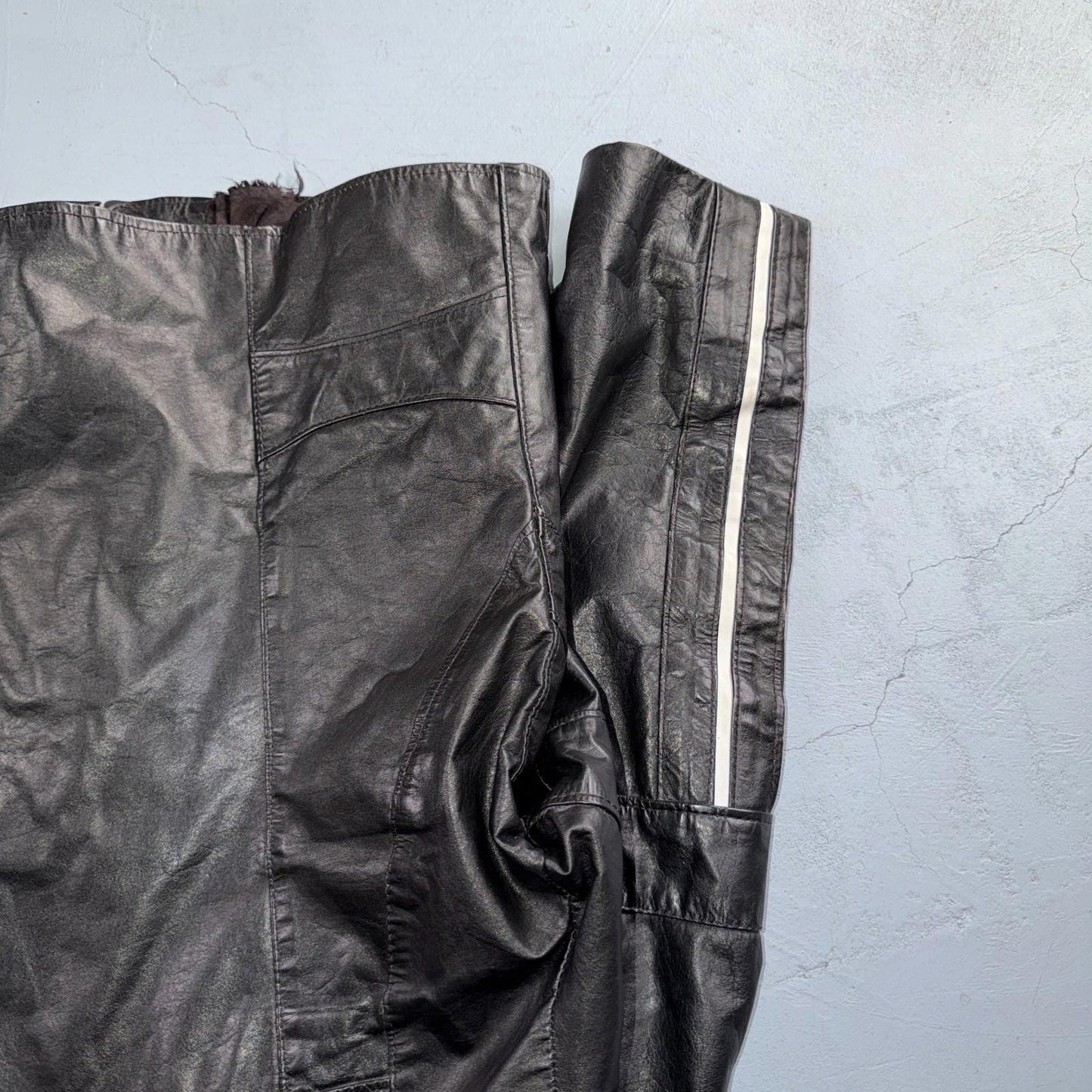Genuine Leather Jacket Black Mens Size M 100% 1980s 80s Ideal Zipper BucO Racer
