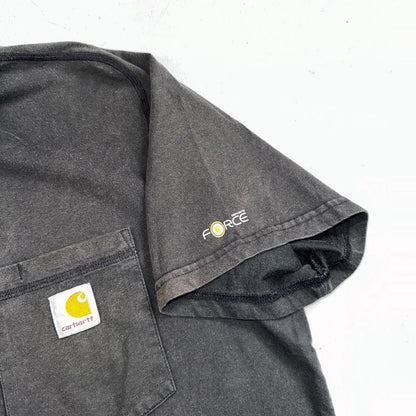 Carhartt Mens Force Short Sleeve Pocket Polo Shirt Black Size XL 103569 001