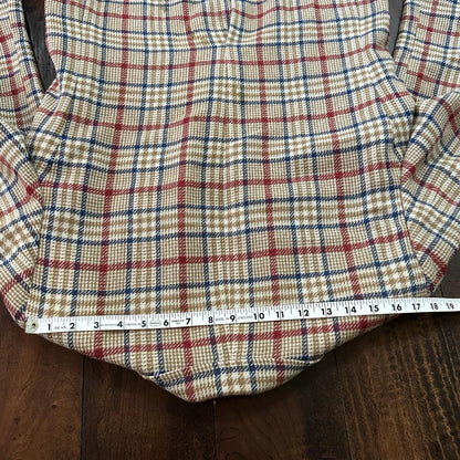 1960s 1970s Tan Pinstripe VTG Suit Jacket Sportcoat 40 Wool Checker Rockabilly