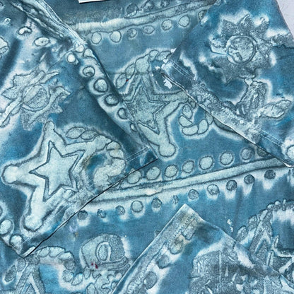 Tultex Tie Dye VTG T Shirt Medium Punk Rock Grunge Thrashed Paint Stained