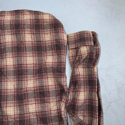 Pendleton Shirt L Red VTG Virgin Wool Preppy Fireside 60s 70s Outdoors Mens