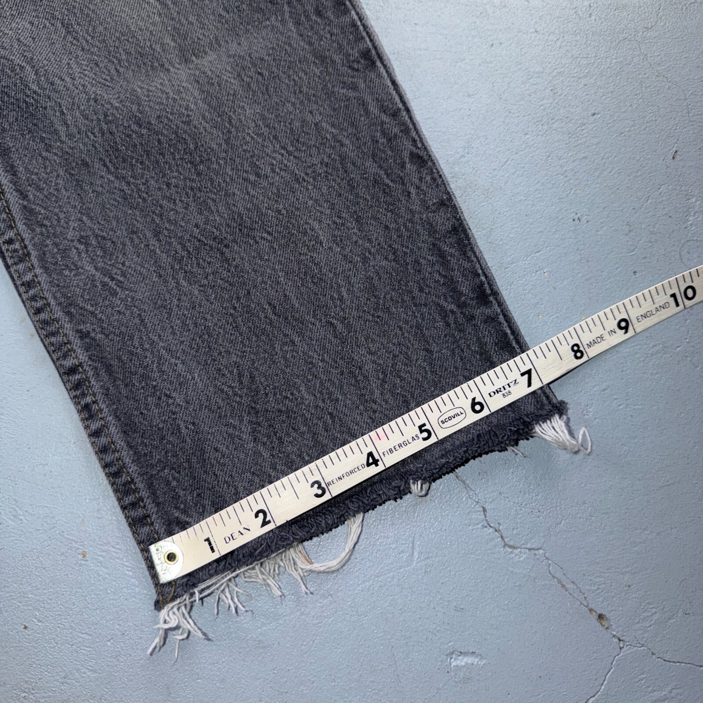 Levis 501 Vintage 80s USA XX Straight Leg Jeans Black Light Wash 30x32 Act 28x26