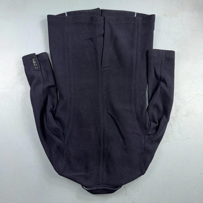 Gap Trench Coat Mens S Navy Wool Blend Overcoat Lanificio Nello Fabrics Italy