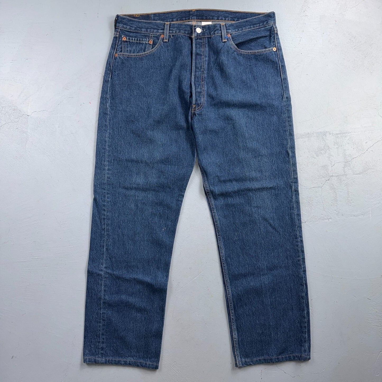 Levis 501 Vintage 90s Y2K XX Straight Leg Jeans Blue Dark Wash 38x32 Act 37x29