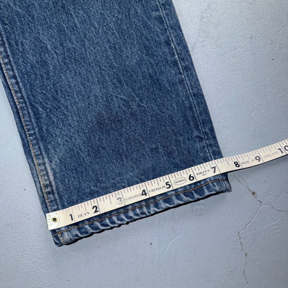Levis 501 Vintage 90s USA XX Straight Leg Jeans Blue Altered 31x34 Act 30x29