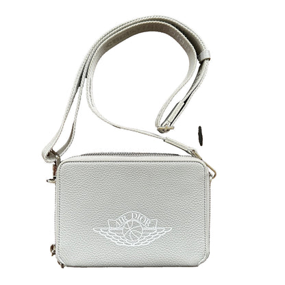 Nike Air Dior Jordan Wings Logo Grey Logo Small Rare Shoulder Bag 100% Authentic