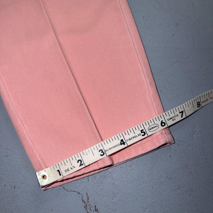 VTG Northwest Blue Size 12 Pink High Rise Tapered Jeans Mexico Made Peach Y2K
