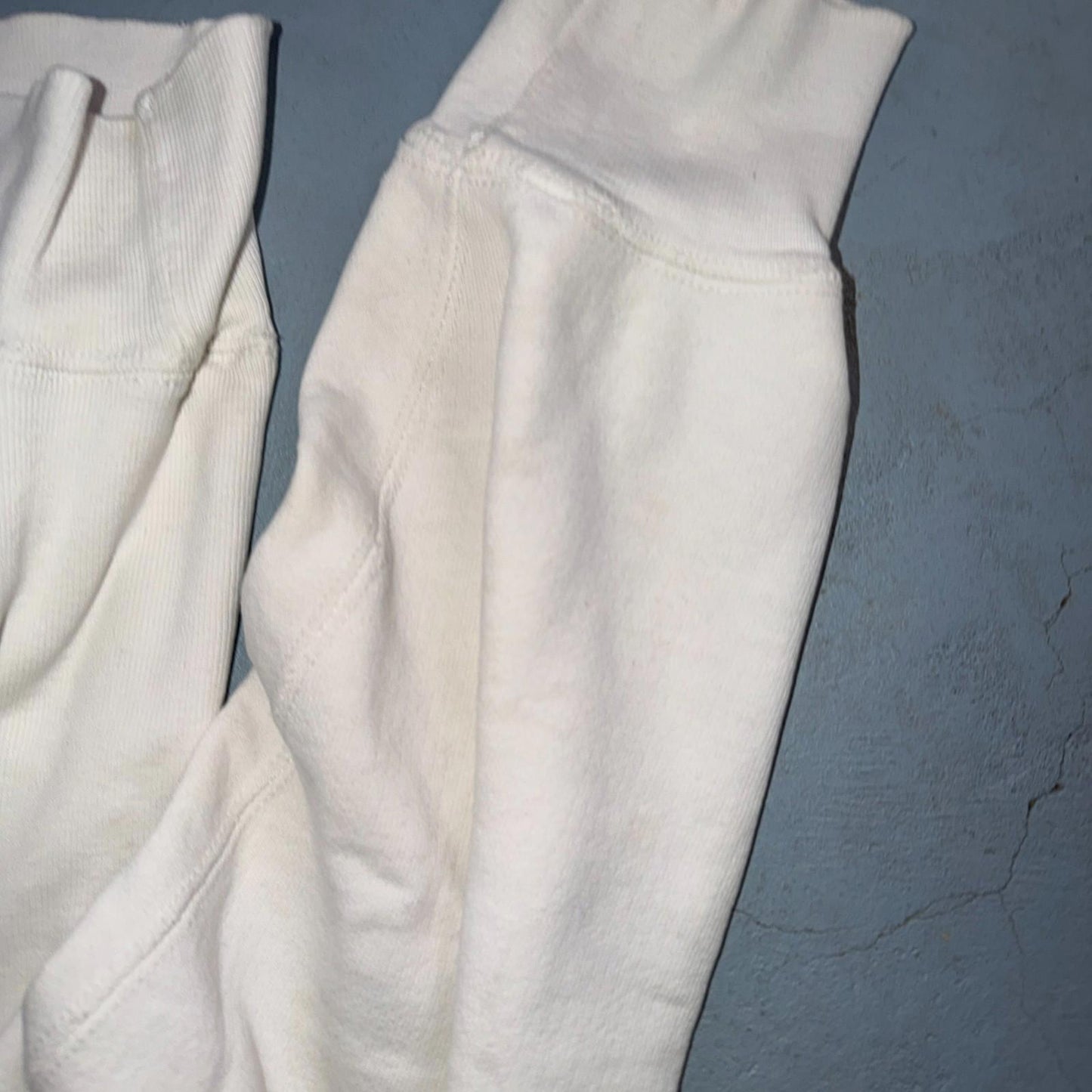 VTG 80s Champion Reverse Weave Crewneck Sweatshirt White USA Maryland College