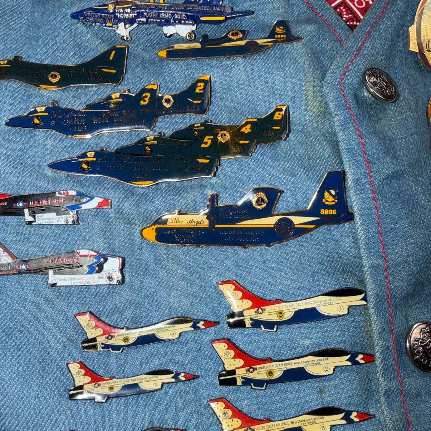 VTG 70s Denim Biker Vest Pins Patches Rare Paisley Hippie Era 1970s Military