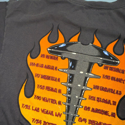 The Offspring USA Made Conspiracy Of One Tour 2000 Grey Anvil T Shirt Band Music