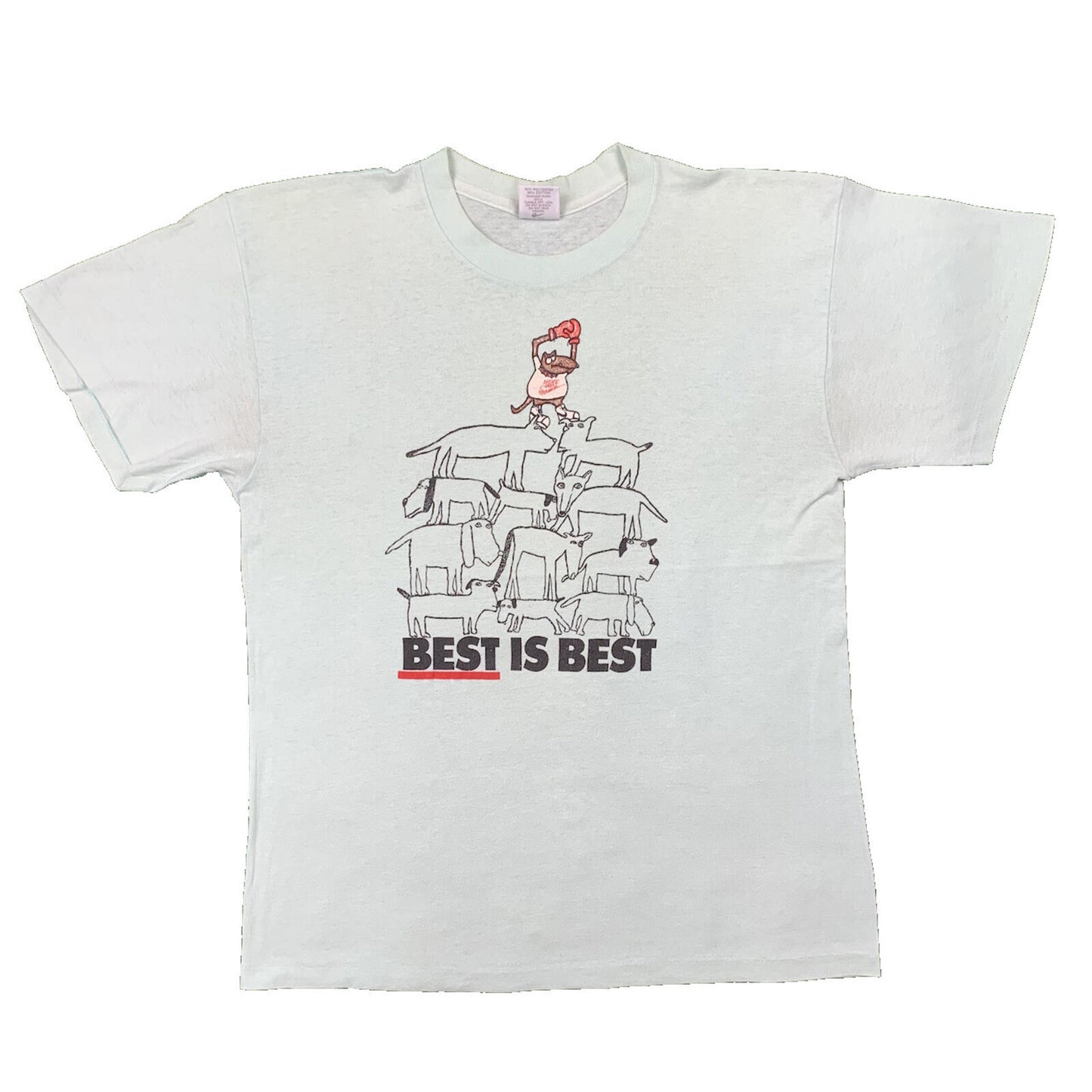 Nike Vintage T Shirt Mens Best Is Best Animals Dog Wolf Jordan Rap Cute Love Box
