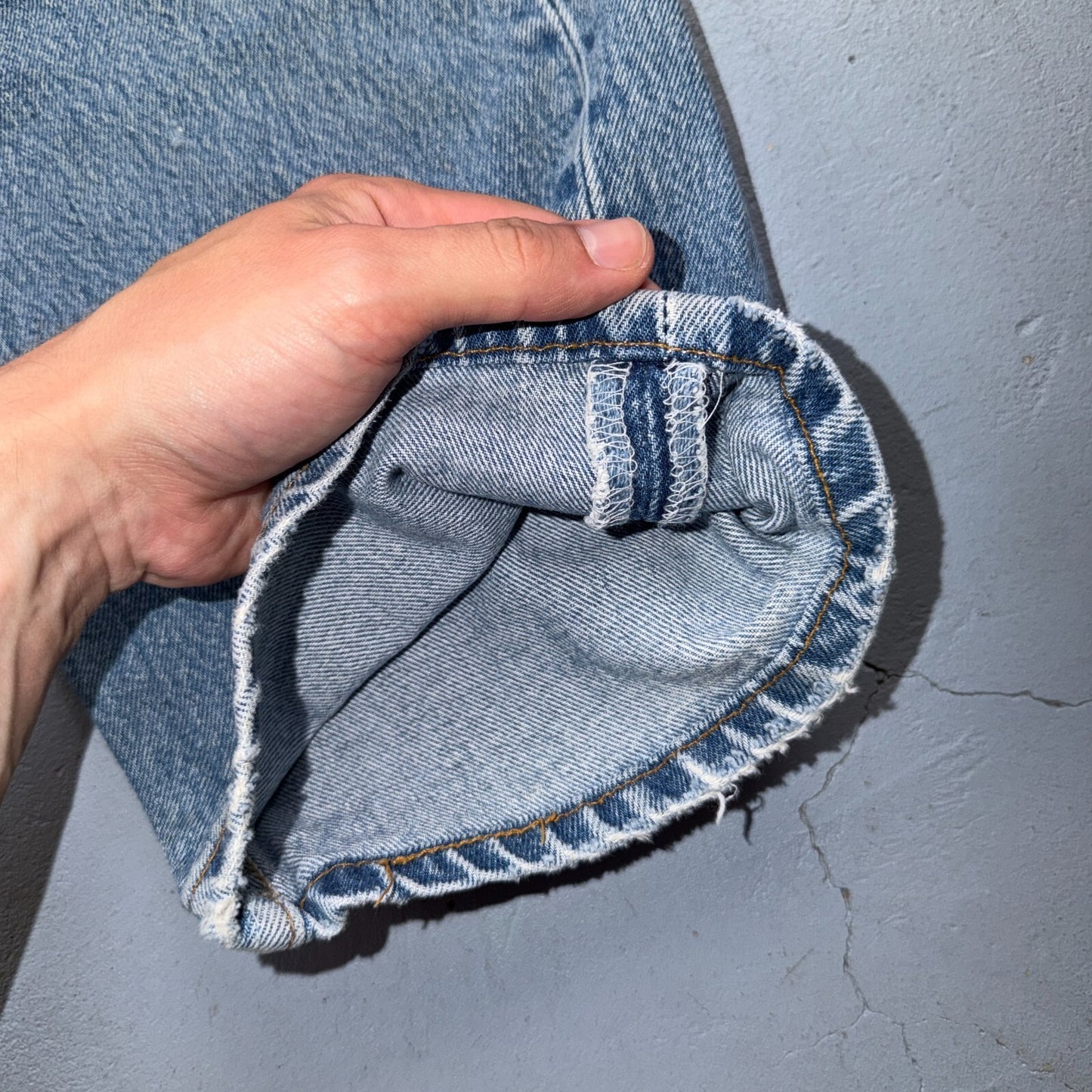 Levis 501 Vintage 90s USA XX Straight Leg Jeans Blue Thrashed 40x32 Act 37x28