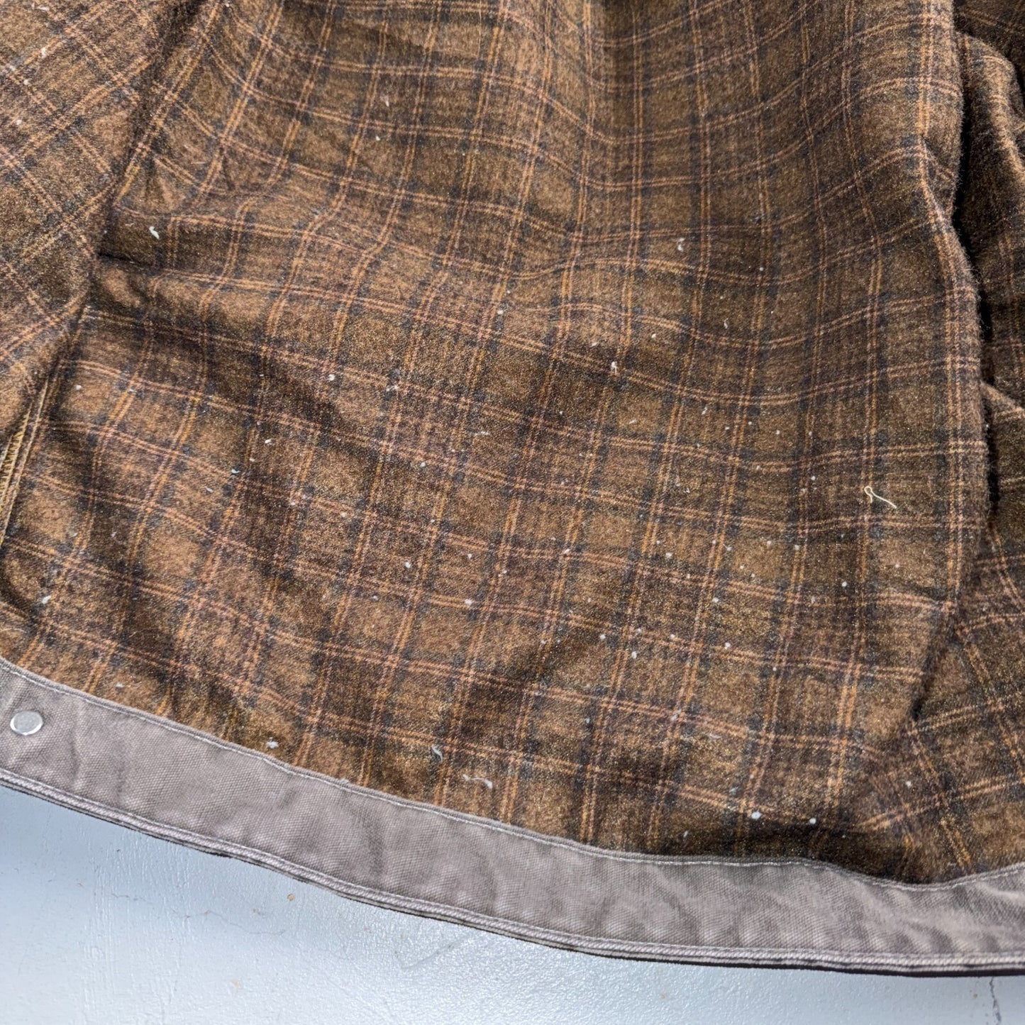 Carhartt Vintage J97 GVL Detroit Blanket Lined Jacket Size XL Tall Gray