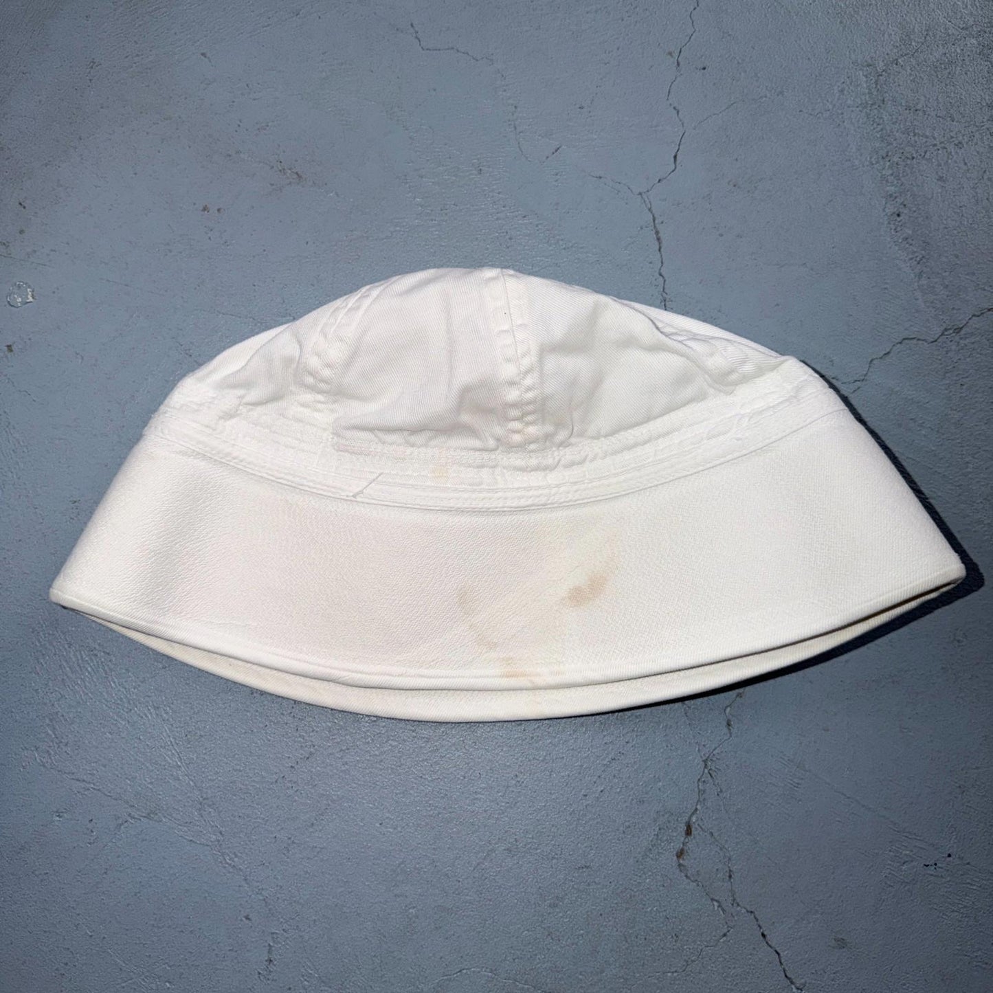 Vintage US NAVY USN DIXIE CUPN HAT CAP White Basic 1970s 70s 80s